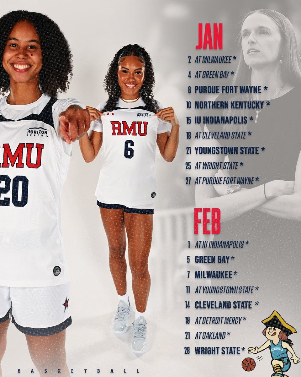 RMUWBasketball's tweet image. The 2025-26 Regular Season schedule is 𝗛𝗘𝗥𝗘 🔥🔥
Save those dates now 👀
📝: tinyurl.com/y9zvck9n
#HoopTownship