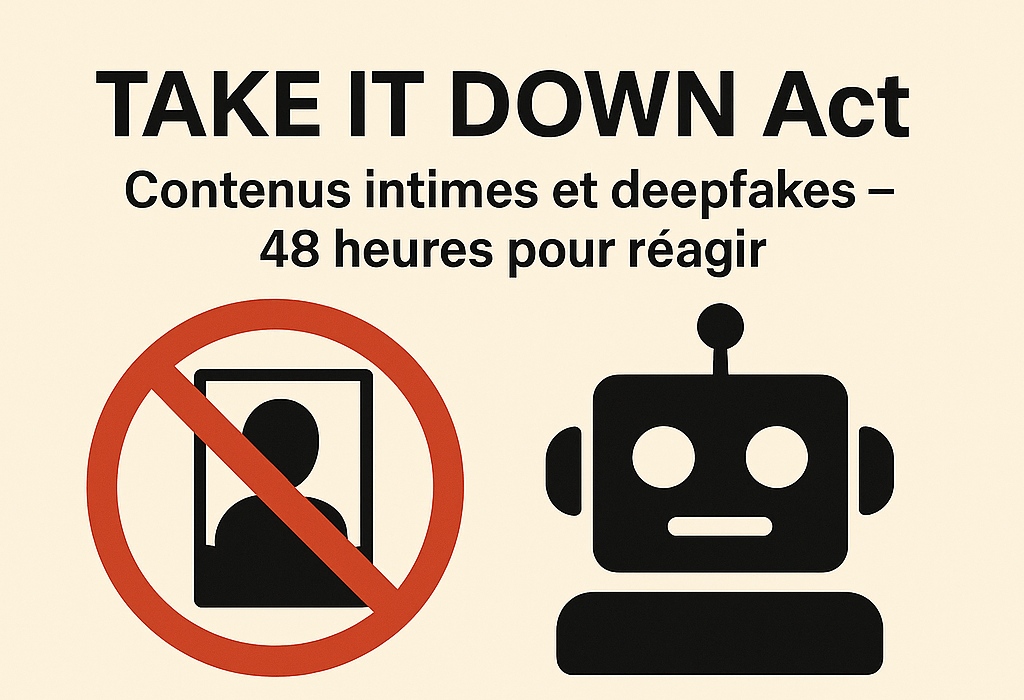 🚫🤖 TAKE IT DOWN Act 🇺🇸 : 48 h pour retirer tout deepfake/intime non consenti sous peine de sanctions pénales. Plateforme UGC ? MP
#ViePrivée #Deepfakes #ConformitéUS