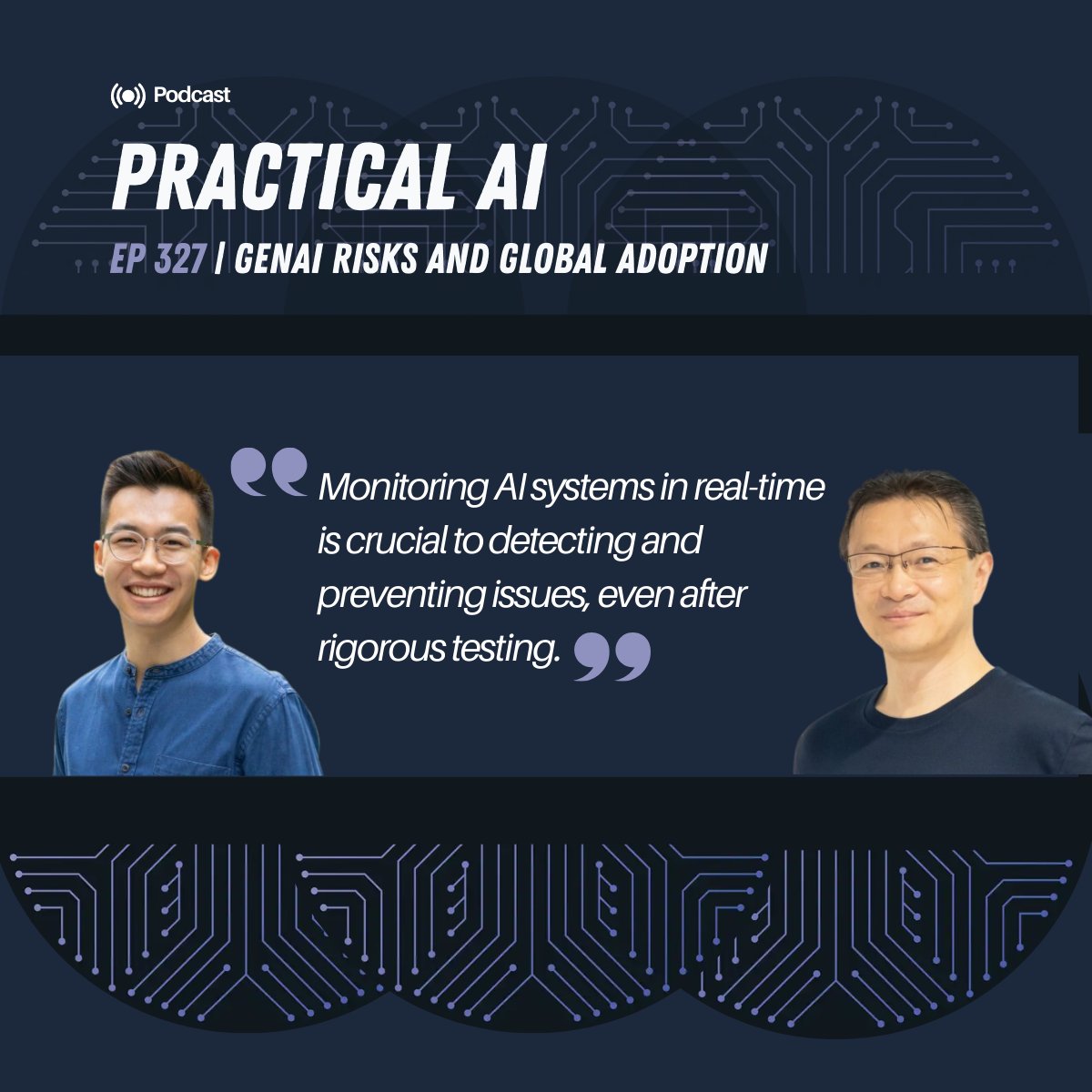 🎤Our latest episode is out!
AI is moving fast — but not always safely.🚦

We sit down with <a href="/kobayashi_rick/">Rick Kobayashi | Citadel AI</a> &amp; <a href="/helloksong/">Kenny Song</a> of <a href="/CitadelAI/">Citadel AI</a> to discuss AI safety, Japan vs US adoption, real-world failures &amp; strategies for reliable AI monitoring.
🎧 [link below]

#AISafety #GenAI