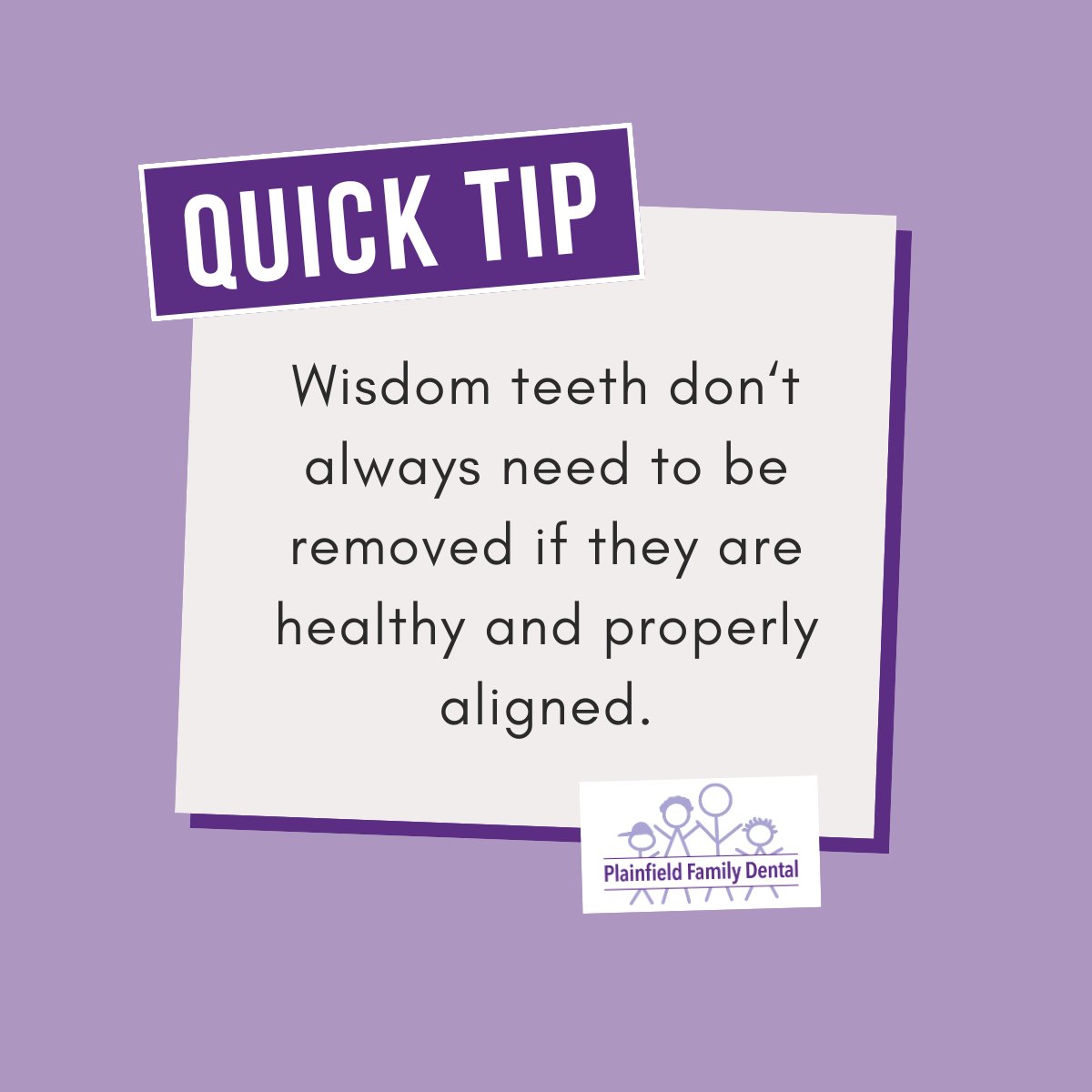 PlainfieldDDS's tweet image. 🧠 Not all wisdom teeth are troublemakers. If they’re not crashing the party, we might just let them be. #ToothTalk