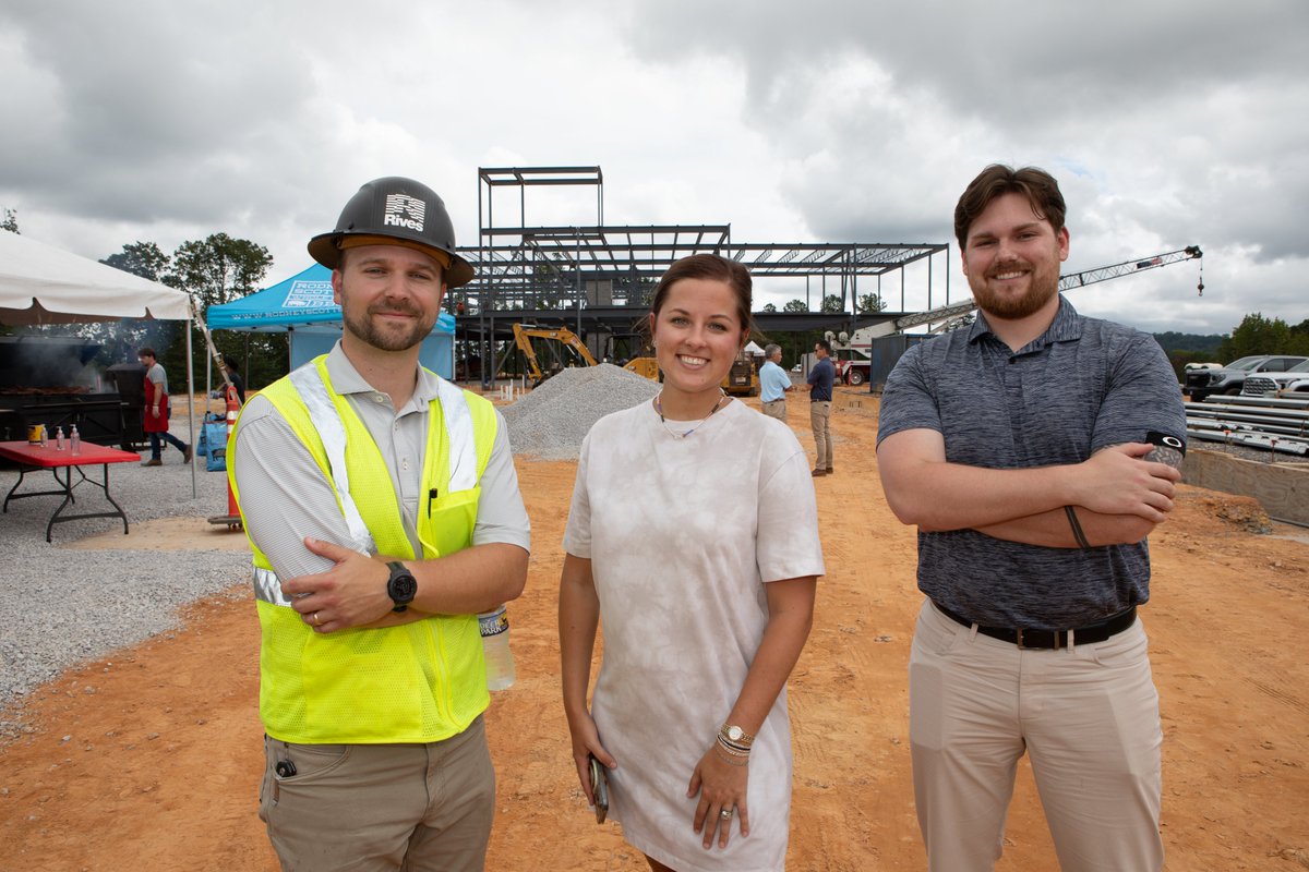 TURNERBATSON had the opportunity to celebrate “topping out” with the project team for the new corporate office for Consolidated Pipe. The project is going great thanks to the Consolidated Pipe leadership, @rivesconstruction, and all of the talented tradesmen &amp; women in the field!