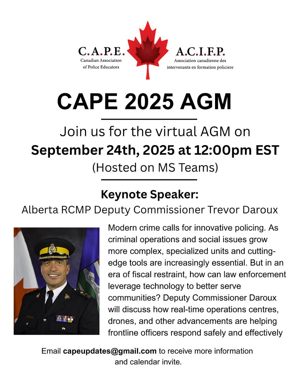CAPE 2025 AGM announcement. 🚨