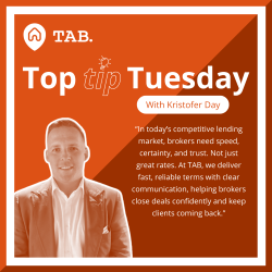TAB (@tabldn) on Twitter photo 🧠 Top Tip Tuesday
Kristofer Day, national account manager (Scotland), explains there's more to lending than just the rates.
#TABHQ #BrokerSupport #Trust #FinanceMadeSimple #toptiptuesday #lendingmarket 🧠 Top Tip Tuesday
Kristofer Day, national account manager (Scotland), explains there's more to lending than just the rates.
#TABHQ #BrokerSupport #Trust #FinanceMadeSimple #toptiptuesday #lendingmarket