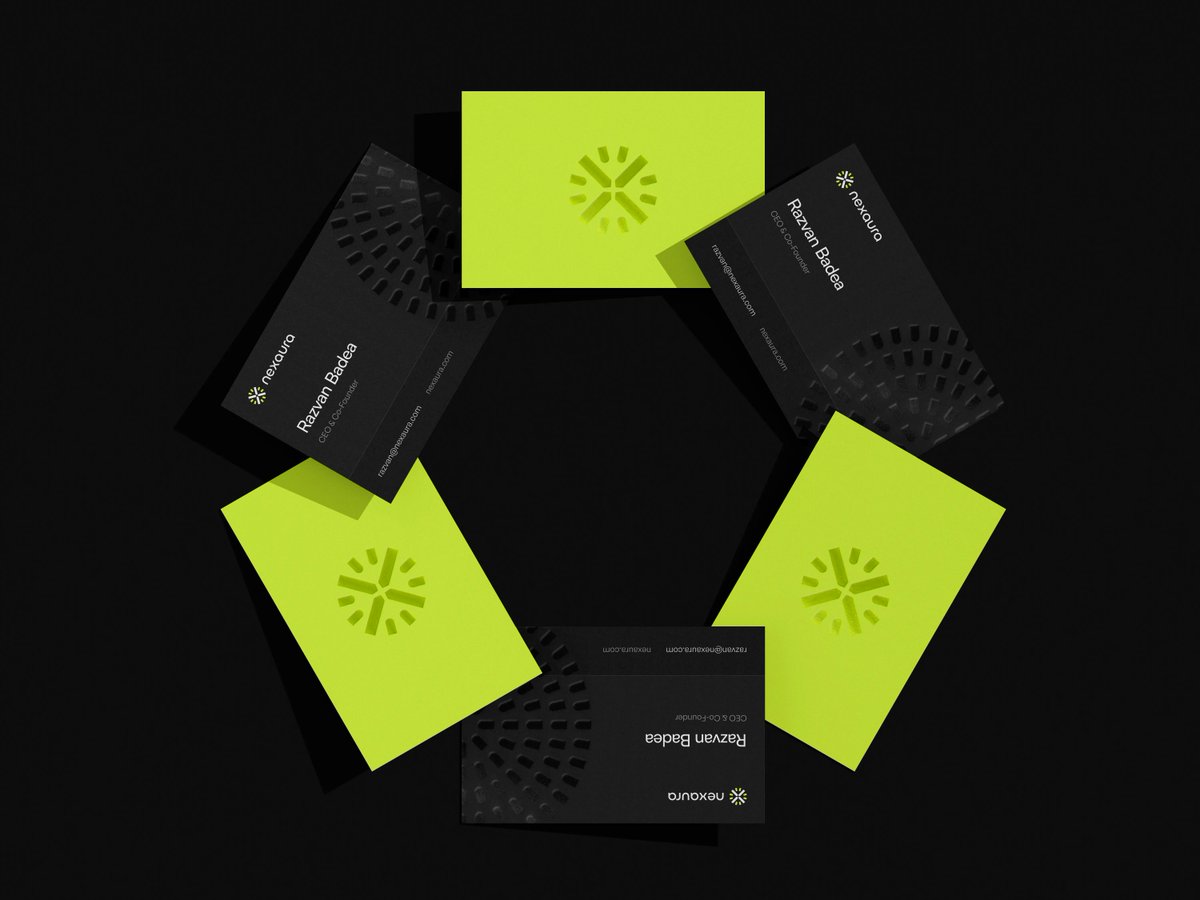 imRazvanBadea's tweet photo. Made this brand identity from 0 → 1 for Nexaura. A tech company revolutionizing warehousing and 3PL with smart automation. https://t.co/39pZnUyQia