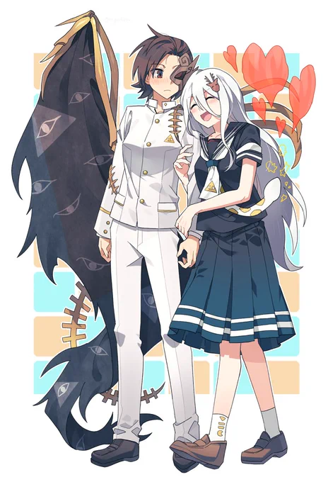 #東方錦上京 阿梨ユイ、白学ランと黒セーラー