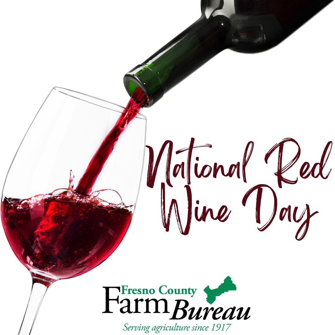 Happy #NationalRedWineDay!
#FresnoCounty is home to some of #California’s most productive #vineyards, helping craft the rich, bold red #wines we all enjoy. Today, we raise a glass to the hardworking #growers and #vintners who make it all possible! 🍷 #FCFB