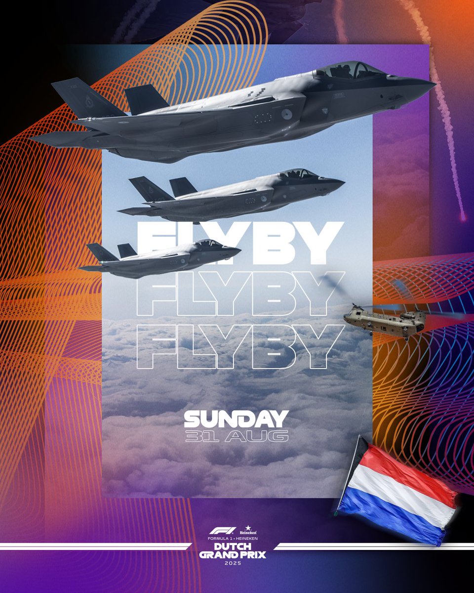 The Formula 1 Heineken Dutch Grand Prix Pre-Race Show kicks off in the sky! ✈️🔥

Get ready for a spectacular flyby over the circuit before the race.

#F1 #Formula1 #DutchGP #Fly