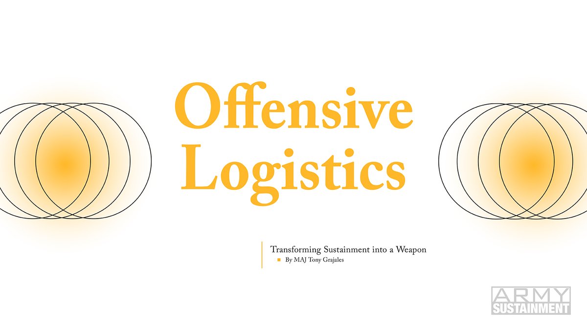 armysustainment's tweet image. &quot;For too long, military logistics has adhered to a defensive paradigm. It is a system of predictability, cycles, and vulnerabilities waiting to be exploited by the enemy.&quot;
army.mil/article/286560
📝 MAJ Tony Grajales 🎨 Sarah Lancia #ASPB #ArmySustainment #CASCOM