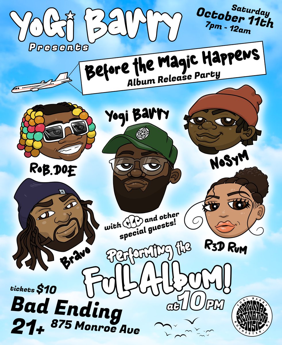 Album done!
I’m having a party to celebrate. It’s going to be fun. You should come. I’m giving away stuff and the other artists are great.
10/11 @ Bad Ending on Monroe. 7p- 12a
#BeforeTheMagicHappens