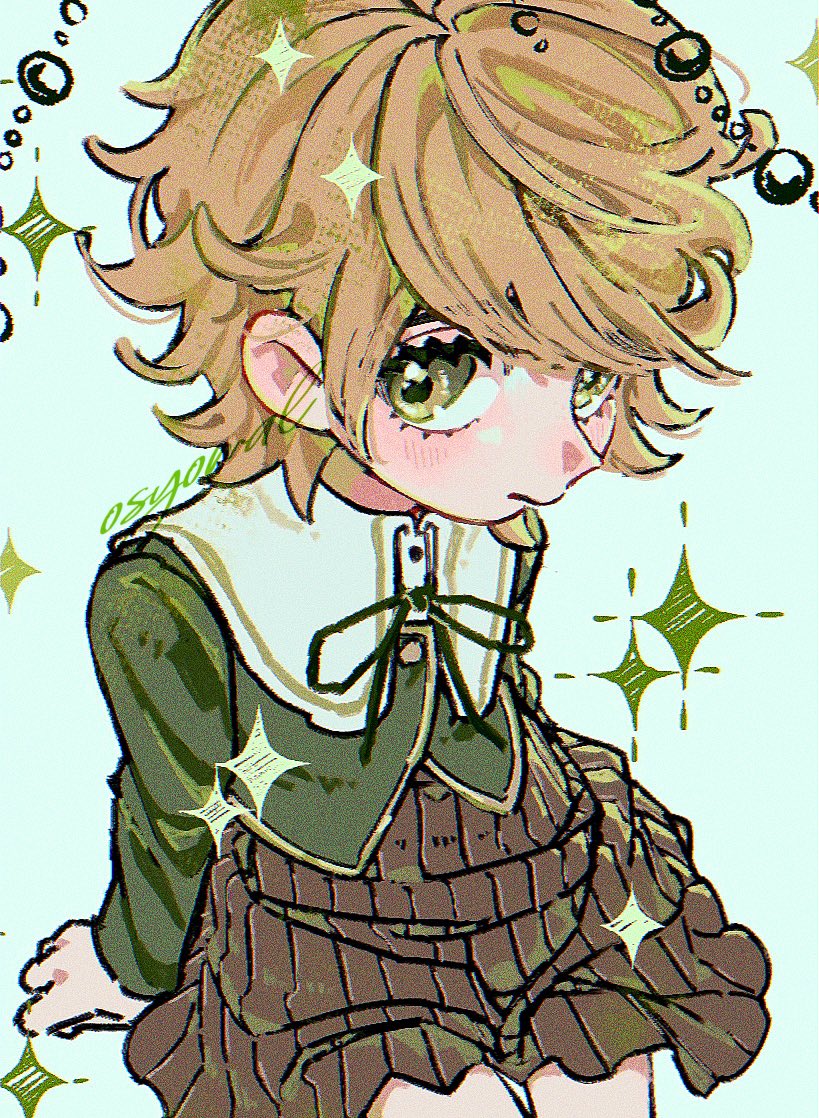 kitnmkb_dr's tweet photo. 不二咲さん！！顔めっちゃ可愛く描けた！！！💚✨💻 https://t.co/86kXp26rUJ