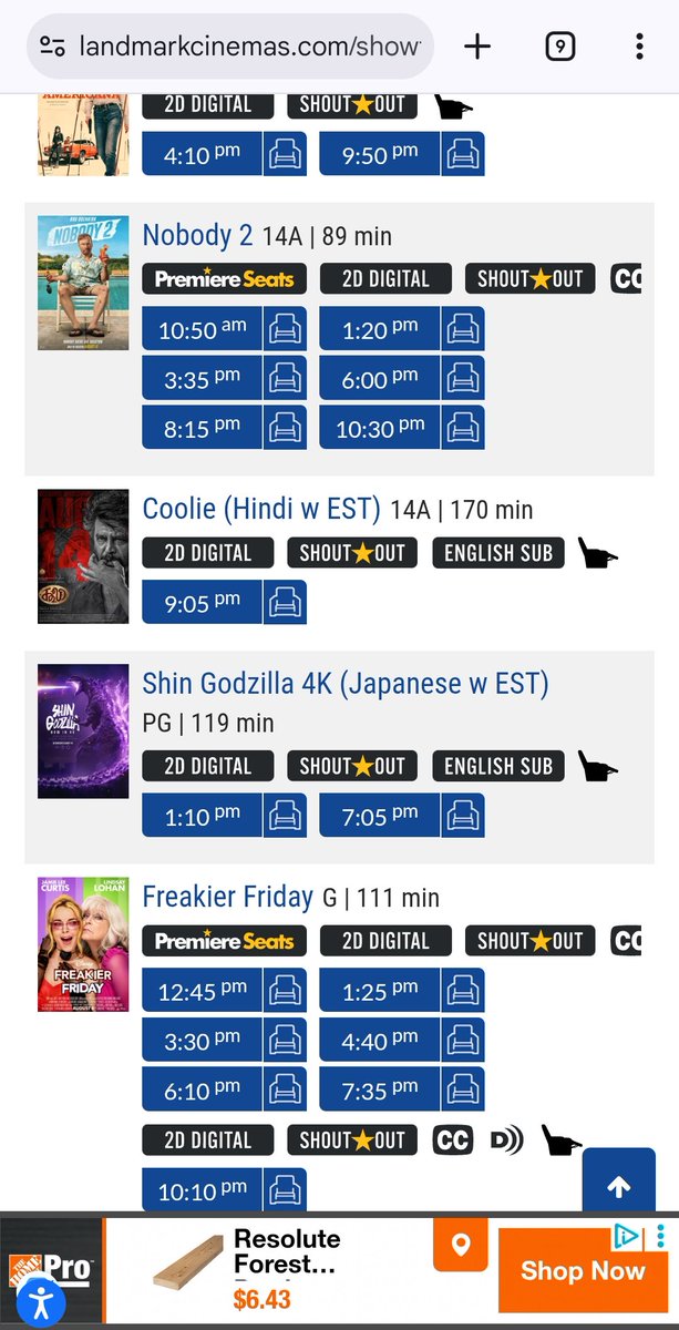 Achilles (@searching4ligh1) on Twitter photo #Coolie Canada 🇨🇦 Tamil and Hindi shows extended for Week 3 🔥🔥🔥🔥
With a long weekend (Sep 1) coming up this week across North America, there is a possibility to break the $ 7 million mark <a href="/rajinikanth/">Rajinikanth</a> ❤️🔥🔥🔥
#Jailer2 #Rajinikanth #SuperstarRajinikanth #Coolie Canada 🇨🇦 Tamil and Hindi shows extended for Week 3 🔥🔥🔥🔥
With a long weekend (Sep 1) coming up this week across North America, there is a possibility to break the $ 7 million mark <a href="/rajinikanth/">Rajinikanth</a> ❤️🔥🔥🔥
#Jailer2 #Rajinikanth #SuperstarRajinikanth