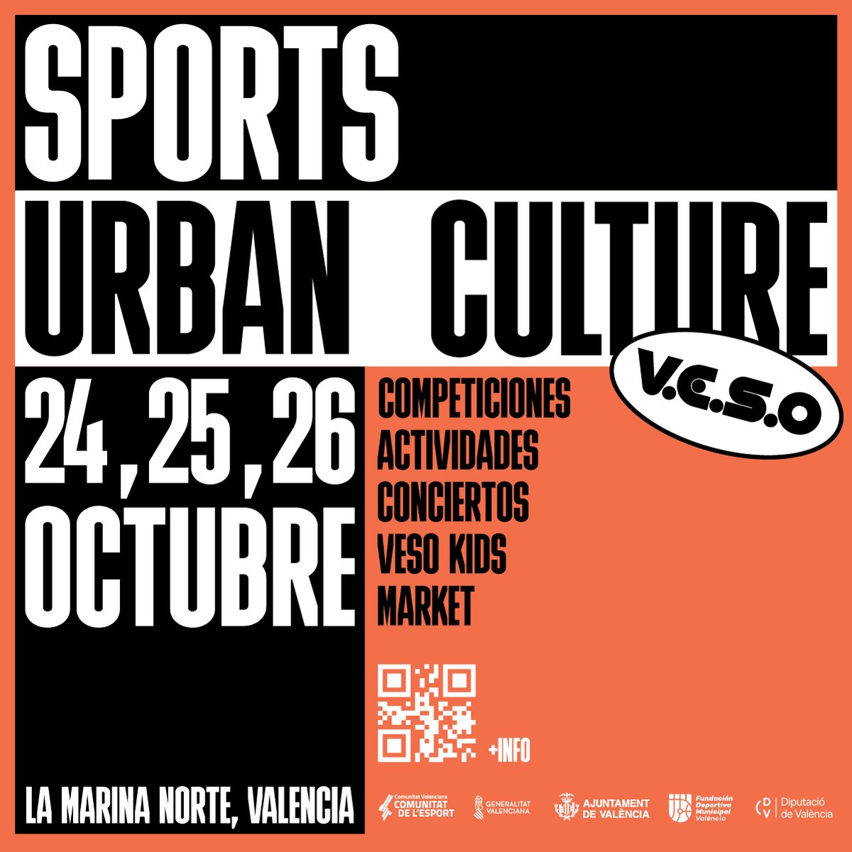 🎟️ Entradas para #VESO2025 a la venta este 3 de septiembre en veso.co

📍 24-26 OCT · Marina Norte, Valencia
🔥 Deporte, cultura y música urbana

👉 ¿Te lo vas a perder?