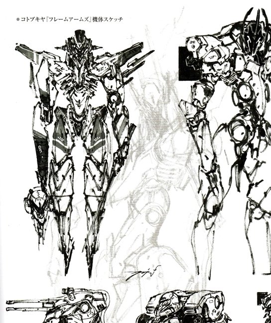 Got my hands on the Yoji Shinkawa issue of Hobby Japan Extra recently. It's always a treat to see all the details and textures of his artwork in printed form. 