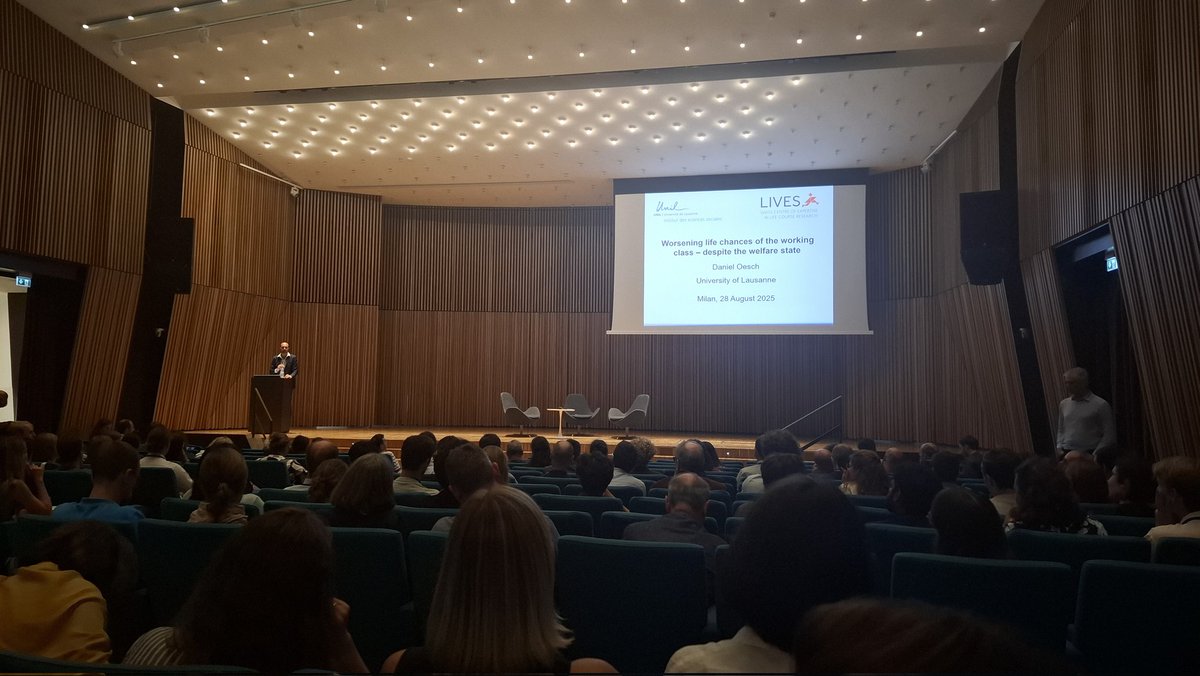 ESPANET 2025 (@espanet_milan) on Twitter photo Our Day 2 plenary is about to start.
'Worsening life chances of thebworking class - despite the Welfare state', by Daniel Oesch.
<a href="/LaStatale/">Università degli Studi di Milano</a> Our Day 2 plenary is about to start.
'Worsening life chances of thebworking class - despite the Welfare state', by Daniel Oesch.
<a href="/LaStatale/">Università degli Studi di Milano</a>