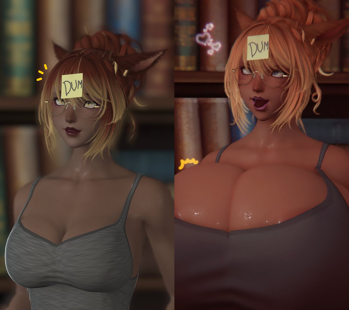 She's feeling a little...dum...