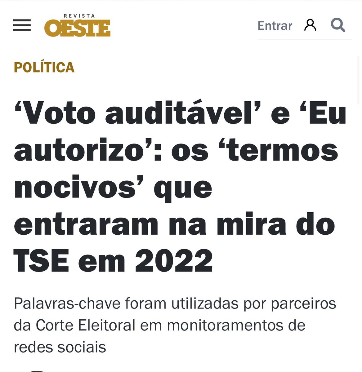 AnaPaulaVolei's tweet image. 🚨 Exclusivo Oeste:

- Mais matérias: o gabinete secreto de Alexandre de Moraes destruiu garantias fundamentais e ignorou a Constituição para consolidar um esquema de controle e censura.

Parabéns ao queridos @carlocauti , @salgueiro_jr e @racheldiaz_ !!

revistaoeste.com/politica/voto-…