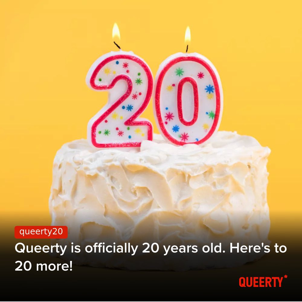 This year, Queerty turns 20. That’s two decades of telling LGBTQ+ stories, celebrating our culture, and building a safe space where queer people can come together. 

Thank you for being part of this journey. 

queerty.com/queerty-is-off…