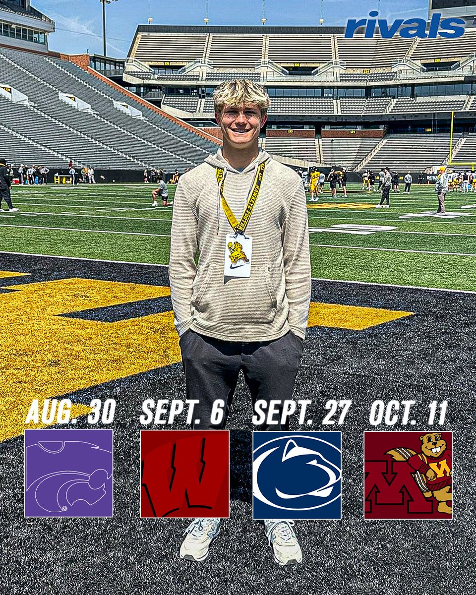 Nebraska safety Wyatt Liebentritt set to visit four schools this season.

on3.com/sites/badger-b… #Badgers (On3+)