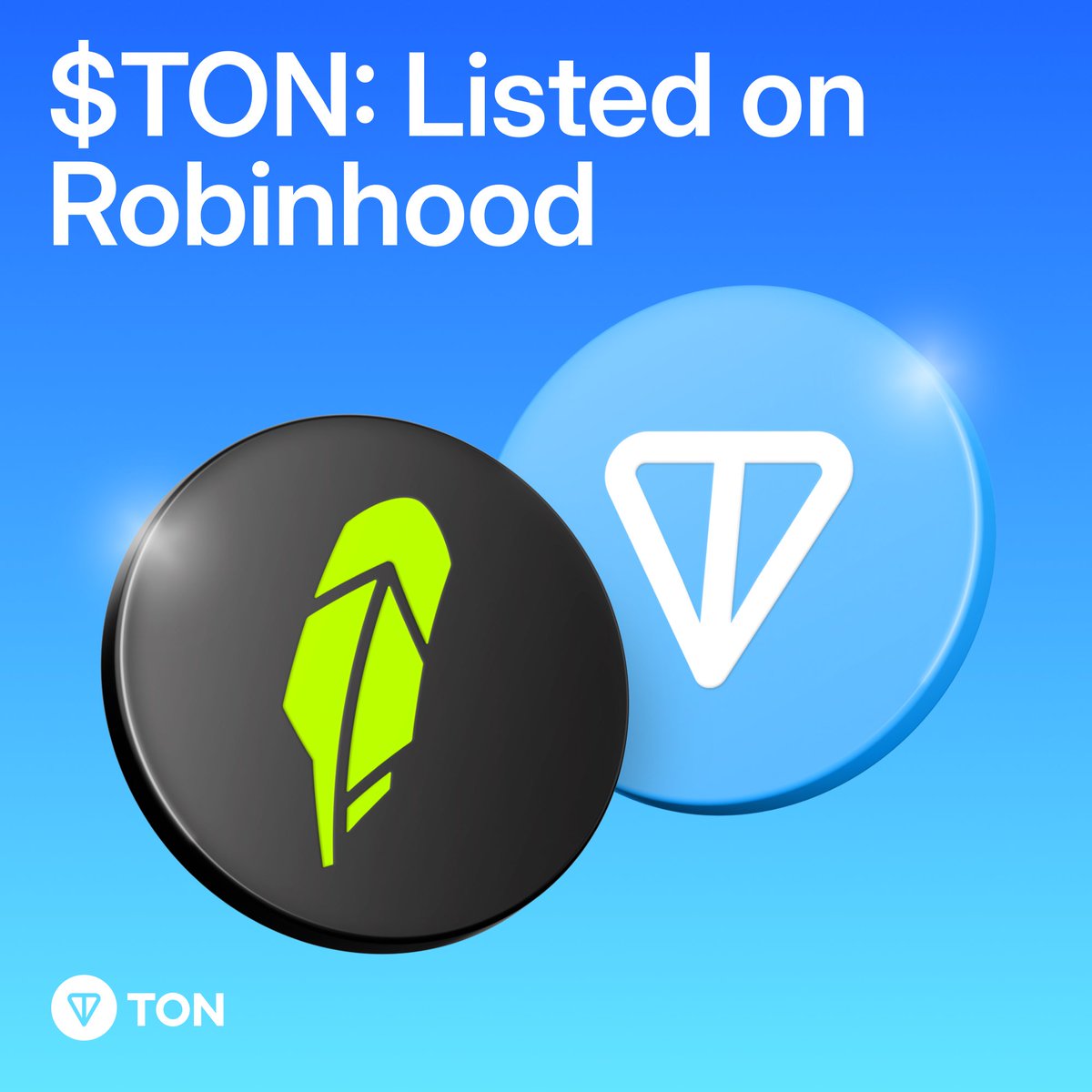 Robinhood에 상장된 TON 발표