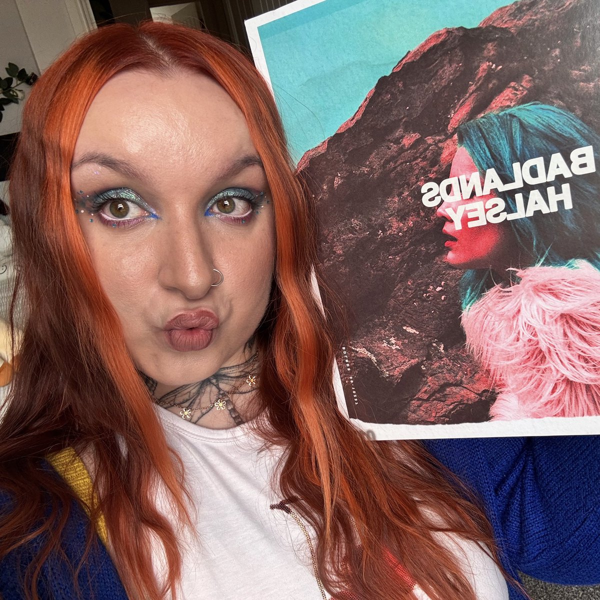 DanaTurney1's tweet photo. did we ever really leave badlands? 🩵⛰️ @halsey 

#BacktoBadlands #10yearsofBadlands https://t.co/X9BvY5kNIi