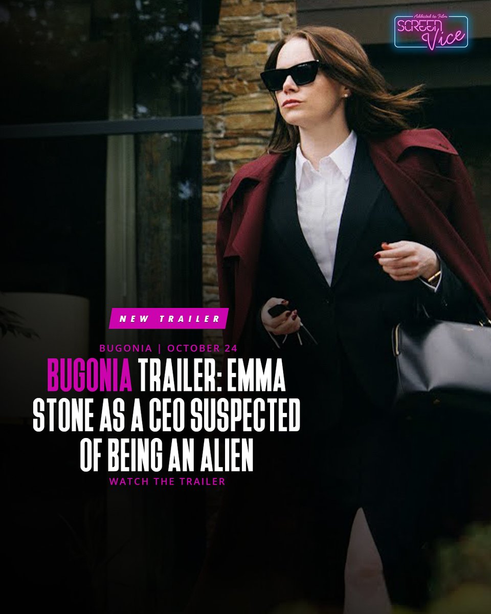 Screen_Vice's tweet image. A CEO, Conspiracy Theorists, and a Possible Alien!

Watch the trailer: screenvice.com/bugonia-traile…