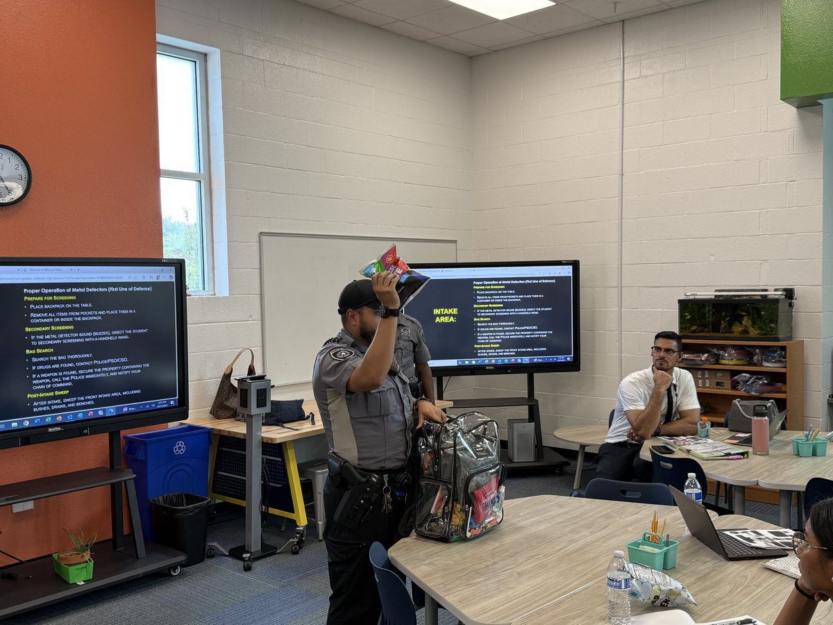 Elizabeth Contreras (@1124missliz) on Twitter photo 👮🏾♂️❤️ Grateful to <a href="/dallasisdpolice/">Dallas ISD Schools Police</a> for taking time to train our <a href="/TAGinPG/">School for TAG in Pleasant Grove</a> team on metal detector procedures. Safety for our students always comes first!💚💛🦉#SafeSchools <a href="/DrReyC/">Dr. Rey Cervantes</a> <a href="/AP_Pegues/">Jonathon Pegues</a> <a href="/V_GarciaTAGinPG/">Victor Garcia Alvarez</a> <a href="/TransformDISD/">Dallas ISD OTI Public School Choice</a> <a href="/duallanguage/">Dual Language Dallas ISD</a> <a href="/dallasschools/">Dallas ISD</a> <a href="/DallasISDSupt/">Dr. Stephanie S. Elizalde</a> <a href="/CounselingDISD/">Dallas ISD Counseling Services</a> 👮🏾♂️❤️ Grateful to <a href="/dallasisdpolice/">Dallas ISD Schools Police</a> for taking time to train our <a href="/TAGinPG/">School for TAG in Pleasant Grove</a> team on metal detector procedures. Safety for our students always comes first!💚💛🦉#SafeSchools <a href="/DrReyC/">Dr. Rey Cervantes</a> <a href="/AP_Pegues/">Jonathon Pegues</a> <a href="/V_GarciaTAGinPG/">Victor Garcia Alvarez</a> <a href="/TransformDISD/">Dallas ISD OTI Public School Choice</a> <a href="/duallanguage/">Dual Language Dallas ISD</a> <a href="/dallasschools/">Dallas ISD</a> <a href="/DallasISDSupt/">Dr. Stephanie S. Elizalde</a> <a href="/CounselingDISD/">Dallas ISD Counseling Services</a>
