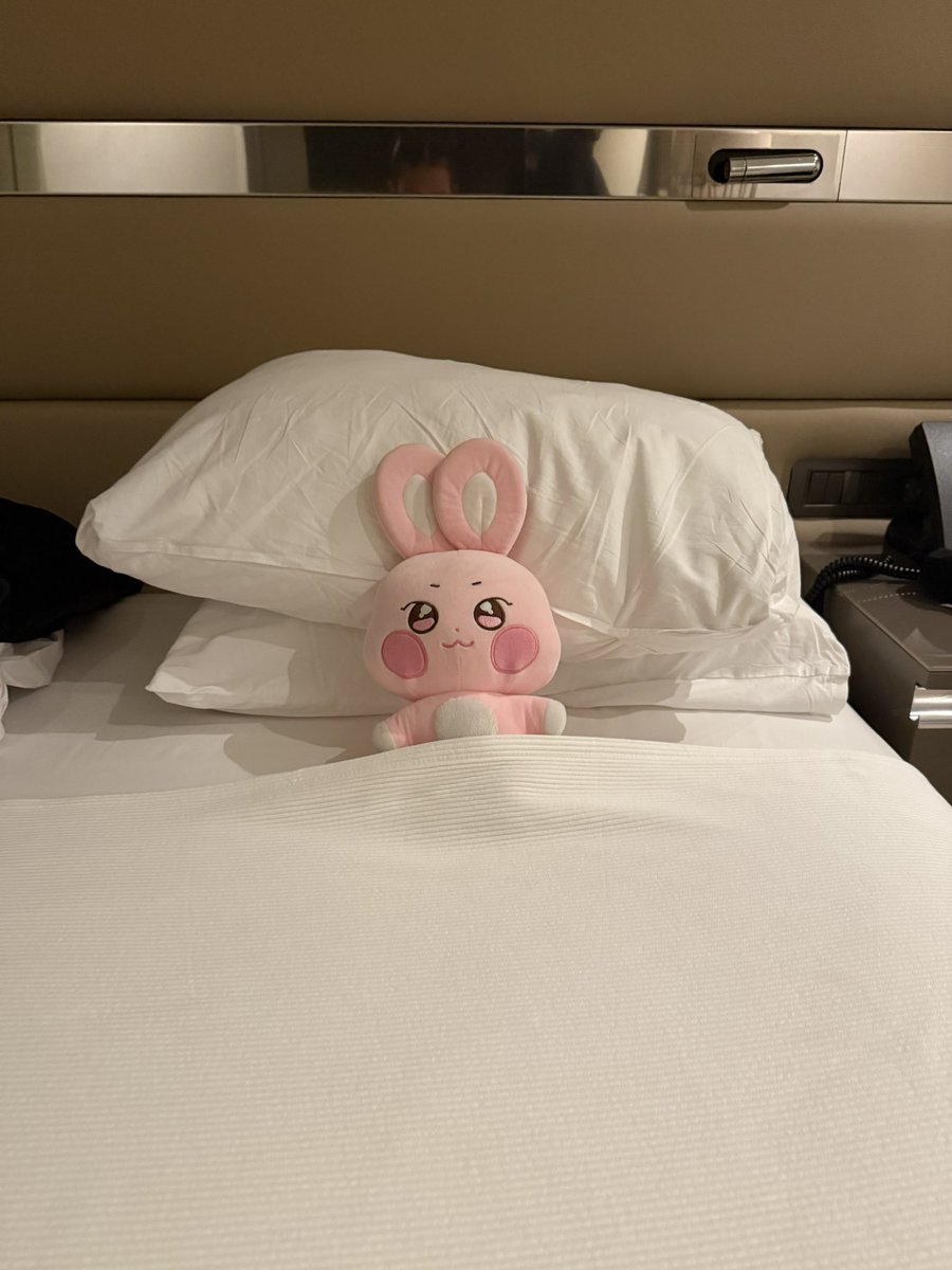 the hotel staff put her under the blanket 🥹