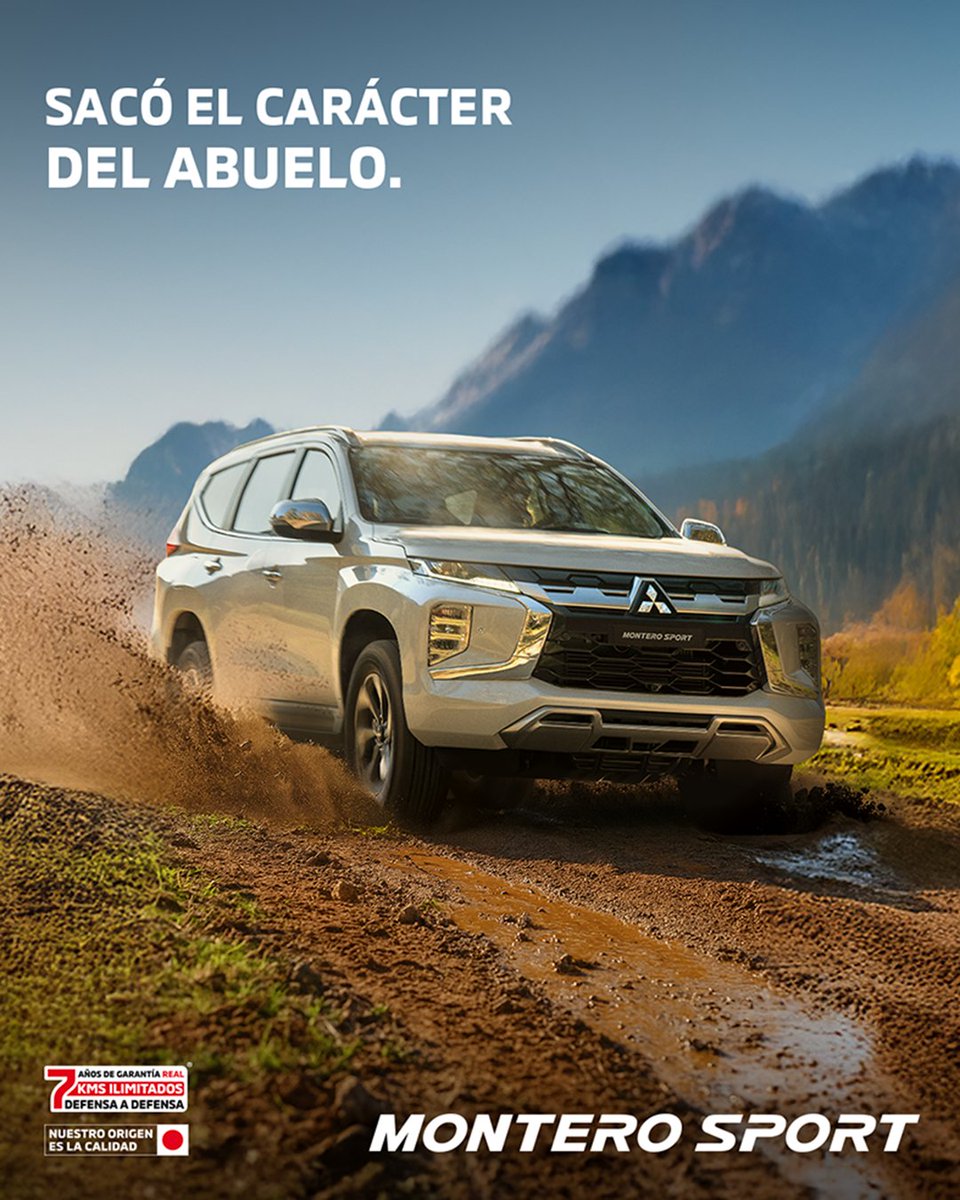 Lo aventurero es de herencia.​
#DíaInternacionalDelAbuelo #Mitsubishi