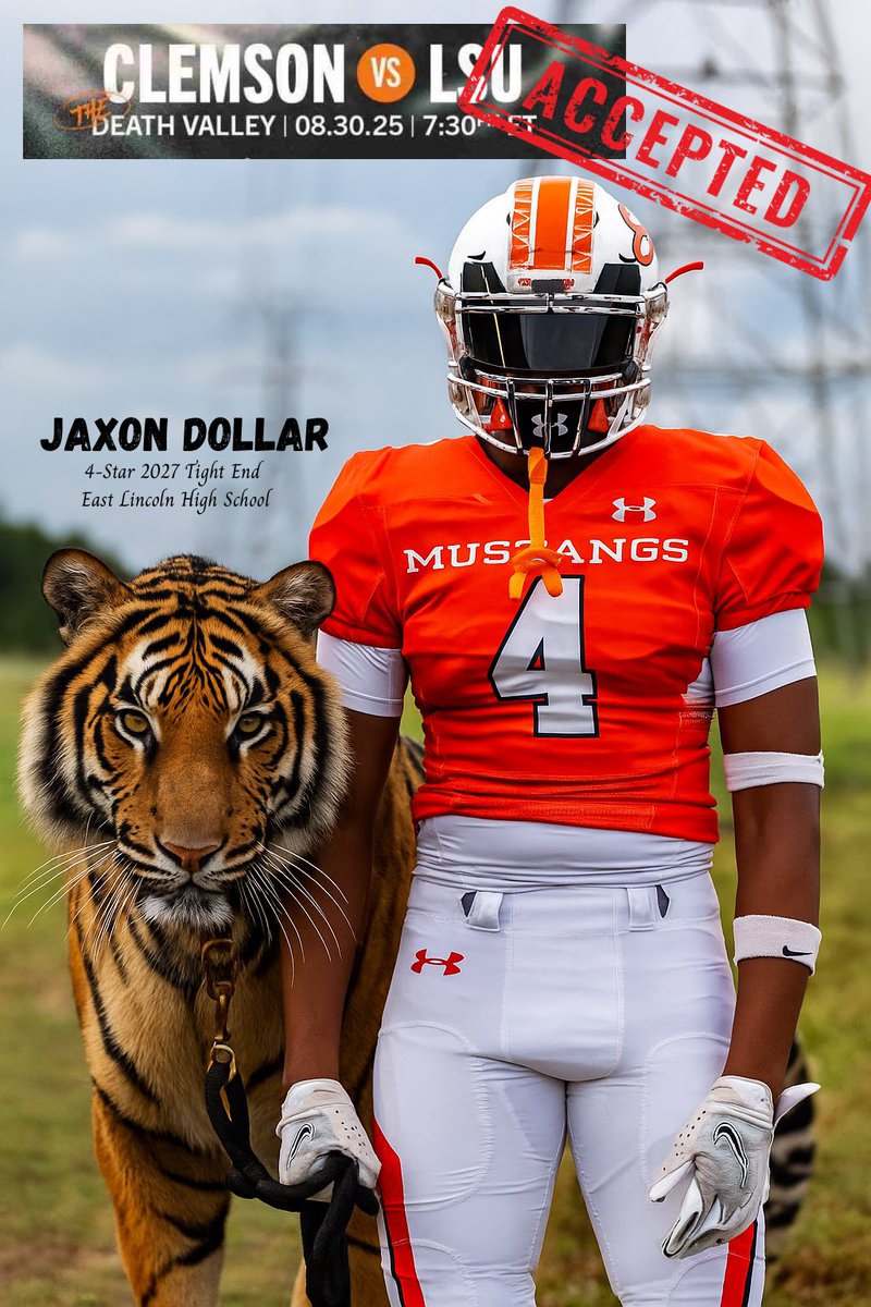 Jaxon Dollar (@jaxondollar4) on Twitter photo Excited to be in Clemson this weekend! Thank you <a href="/coachkr10/">Kyle Richardson</a> for the invite π
ππΎ
<a href="/Rivals/">Rivals</a> <a href="/SWiltfong_/">Steve Wiltfong</a> <a href="/adamgorney/">Adam Gorney</a> <a href="/ChadSimmons_/">ChadSimmons</a> <a href="/BrianDohn247/">BrianDohn247</a> <a href="/RivalsFriedman/">Adam Friedman</a> <a href="/Hayesfawcett3/">Hayes Fawcett</a> <a href="/247Hudson/">Hudson Standish</a> <a href="/Recruit_ELHS/">RecruitEastLincoln</a> <a href="/ClemsonInsider/">TheClemsonInsider</a> <a href="/ClemsonSports/">Clemson Sports</a> <a href="/ClemsonFB/">Clemson Football</a> Excited to be in Clemson this weekend! Thank you <a href="/coachkr10/">Kyle Richardson</a> for the invite π
ππΎ
<a href="/Rivals/">Rivals</a> <a href="/SWiltfong_/">Steve Wiltfong</a> <a href="/adamgorney/">Adam Gorney</a> <a href="/ChadSimmons_/">ChadSimmons</a> <a href="/BrianDohn247/">BrianDohn247</a> <a href="/RivalsFriedman/">Adam Friedman</a> <a href="/Hayesfawcett3/">Hayes Fawcett</a> <a href="/247Hudson/">Hudson Standish</a> <a href="/Recruit_ELHS/">RecruitEastLincoln</a> <a href="/ClemsonInsider/">TheClemsonInsider</a> <a href="/ClemsonSports/">Clemson Sports</a> <a href="/ClemsonFB/">Clemson Football</a>