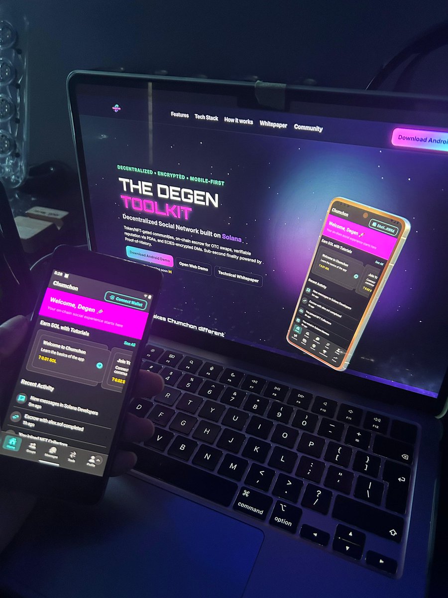 GHXST ☠️ (@0xghxstxbt) on Twitter photo As we eagerly await the results of the <a href="/RadiantsDAO/">Radiants ☀️</a> <a href="/solanamobile/">Seeker | Solana Mobile</a> hackathon I have polished the website homepages which give people info on the app’s I built 😁 websites came out stunning if I must say so myself!
Check it out and let me know what you guys think 😋 feedback and As we eagerly await the results of the <a href="/RadiantsDAO/">Radiants ☀️</a> <a href="/solanamobile/">Seeker | Solana Mobile</a> hackathon I have polished the website homepages which give people info on the app’s I built 😁 websites came out stunning if I must say so myself!
Check it out and let me know what you guys think 😋 feedback and