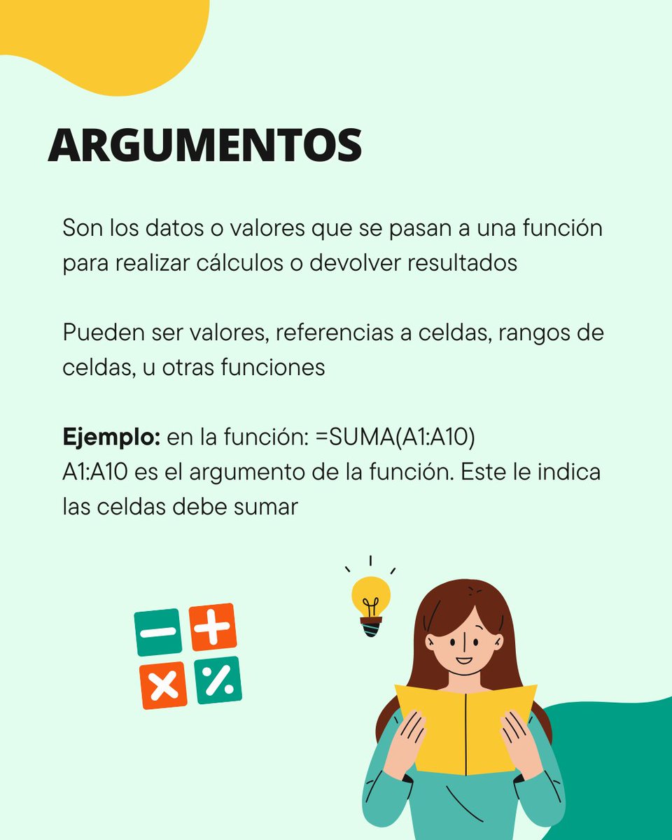 clasedeexcel's tweet image. 🔎¿Sabías que no es lo mismo un valor que un argumento en Excel?
❗ Un valor = el dato en sí.
❗ Un argumento = la instrucción que le das a la fórmula para usar ese dato.
💡Saber diferenciarlos te ayudará a evitar errores y ganar precisión.
#ExcelAvanzado #ClaseDeExcel #Excel