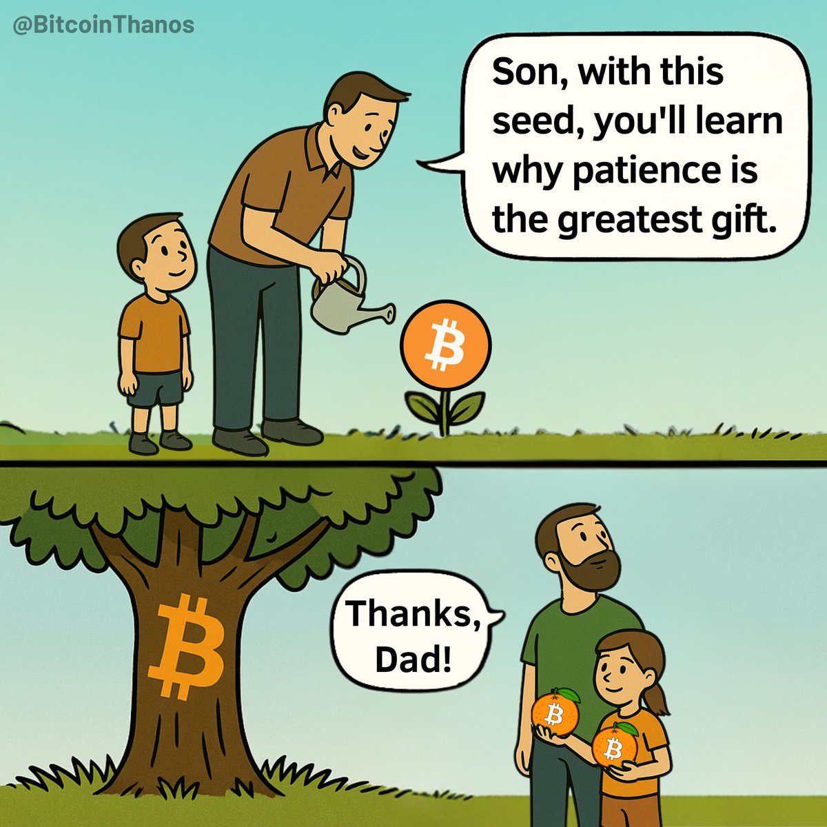 Patience turns sats into freedom. #Bitcoin