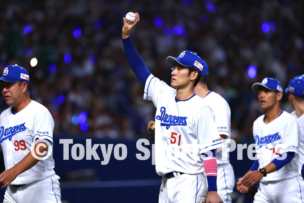 tospophoto's tweet image. 【プロ野球】
2025年8月28日 #バンテリンドーム 
#中日 × ヤクルト

今日のヒーロー
#上林誠知 

#プロ野球 #npb @npb #ドラゴンズ #dragons @DragonsOfficial