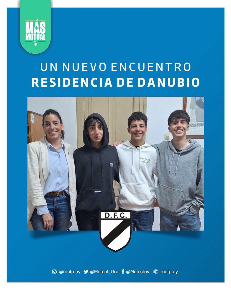 ✨ 𝐄𝐧𝐜𝐮𝐞𝐧𝐭𝐫𝐨 𝐜𝐨𝐧 𝐑𝐞𝐬𝐢𝐝𝐞𝐧𝐜𝐢𝐚 𝐃𝐚𝐧𝐮𝐛𝐢𝐨 

Un nuevo encuentro nos permitió intercambiar, escuchar y compartir experiencias con los futbolistas residentes.
Ellos mismos destacaron la importancia de “poder hablar de estas cosas”, lo que nos confirma que