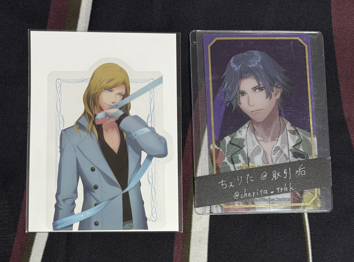 【交換 譲渡】うたプリ ブロッコリーオンラインくじ Color Ribbon ver. CR くじ

譲：C賞→カミュ2
D賞→*レン、藍
特典→カミュ

求：C、D賞→定価
特典→トキヤ、または400円

全てまとめての場合特典お付けします
まとめての方優先、*単体不可
京都、大阪手渡し、郵送
よろしくお願いいたします。