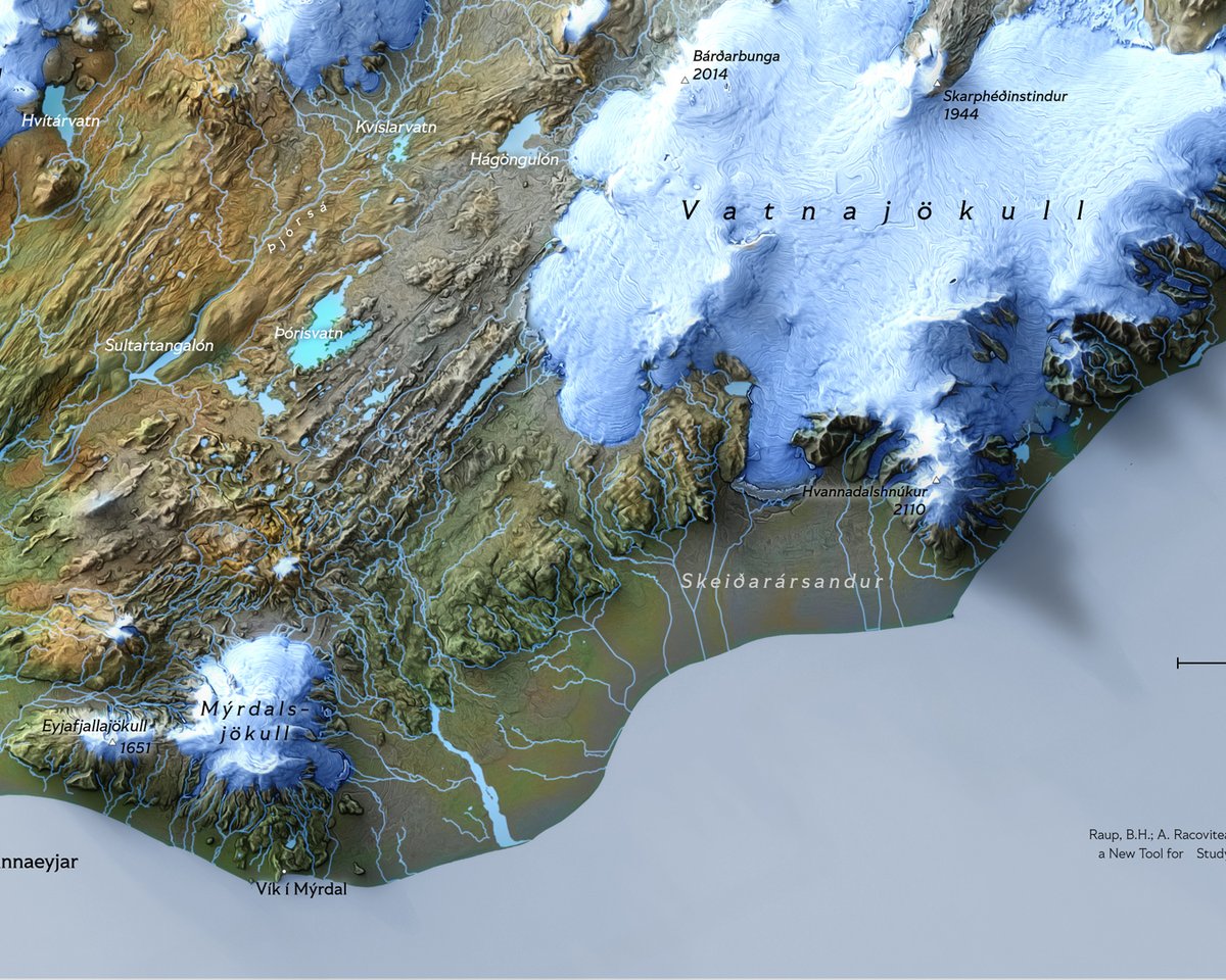 verygoodmaps's tweet image. Iceland. I didn&apos;t hold back with exaggeration on this one. Not that Iceland&apos;s terrain would need any extra oomph to make it look nice.
I&apos;ve added this to my print shop as a 70x50 cm print. #iceland #map