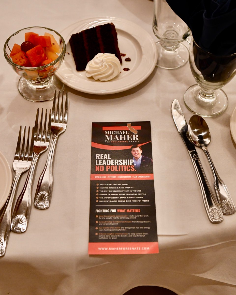 mahersmatters's tweet photo. Fresno Republican Women Federated hosted a fantastic luncheon with @RepVinceFong. Great to see Vince, Amanda and their new baby. Loved his points on next-gen nuclear energy, creating jobs to build water infrastructure, and voting NO on Prop 50 to stop the redistricting scam! 🗳️ https://t.co/xJY371rWRL