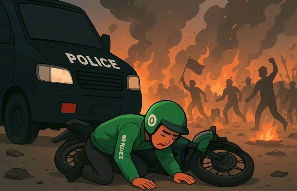 krisbiee's tweet photo. RIP Abang Ojol🥀
#ojol 
#dilindas 
#polisipembunuh 
#polisimusuhrakyat 
#POLISI https://t.co/PDMRVp2vuD