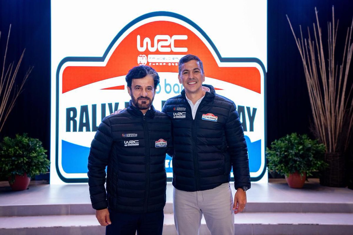 ℹ️NFO. El presidente de la FIA destaca a Paraguay como sede del WRC

El titular de la Federación Internacional del Automóvil, Mohammed Ben Sulayem, visitó este jueves el Media Center del WRC ueno Rally del Paraguay y aseguró que elegir a nuestro país como sede “fue una gran