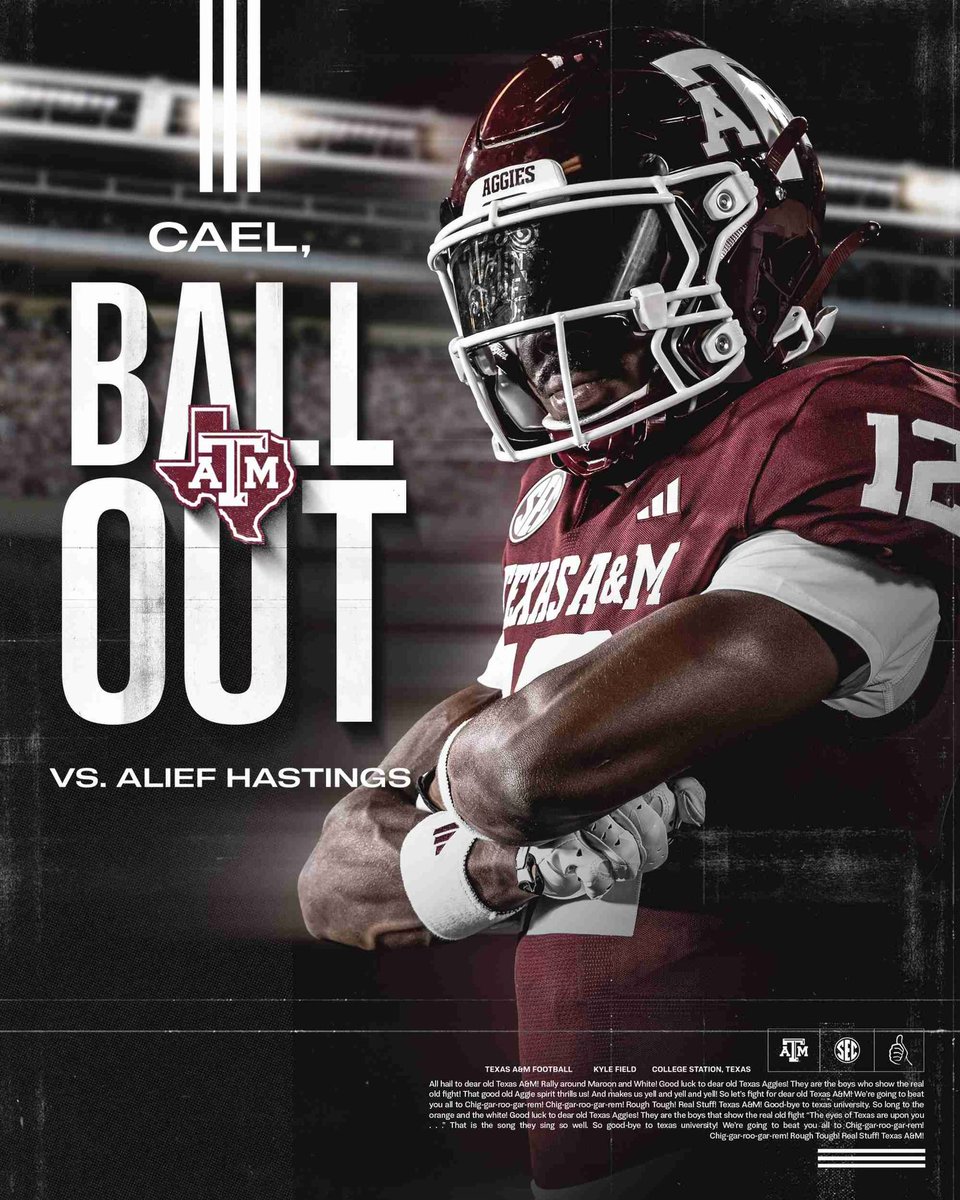 Can’t wait to ball out tomorrow! <a href="/AggieFootball/">Texas A&M Football</a> #JVPride