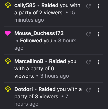 stream was great
APEX rank with friends
GENSHIN picture event fun
WUWA got AUGUSTA + weapon
ZZZ dailies
HSR restaurant complete 
thank you <a href="/kafning/">Dot</a> <a href="/MarcellinoBttv/">MarcellinoB</a> @/cally585 for the raid @/Mouse_Duchess172 for the follow
we have raided <a href="/NarikoHimawari/">Nariko Himawari</a> twitch.tv/narikohimawari