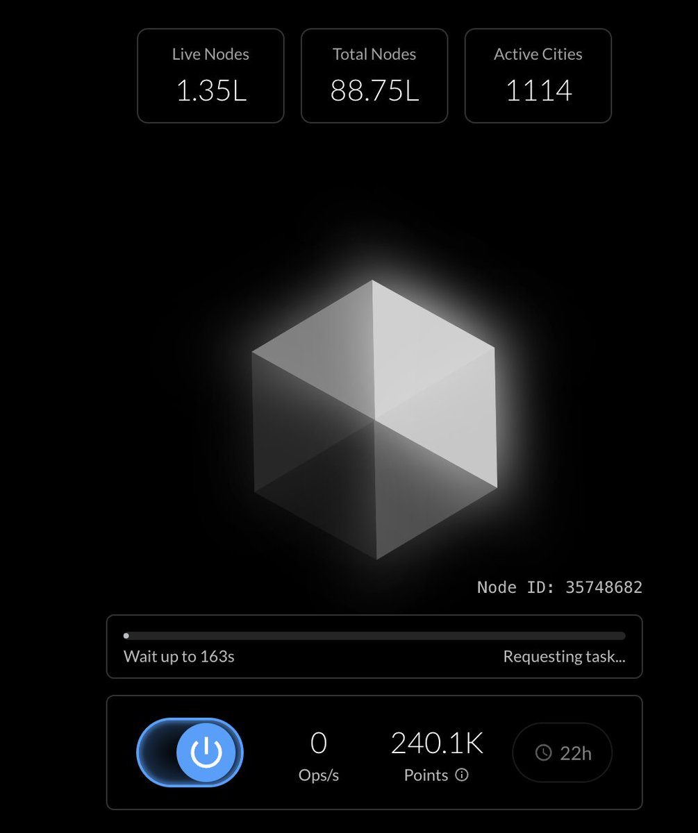 Running <a href="/NexusLabs/">Nexus</a> node is fun 🥰
my node is running from last 4 days and my total points is 240K lol