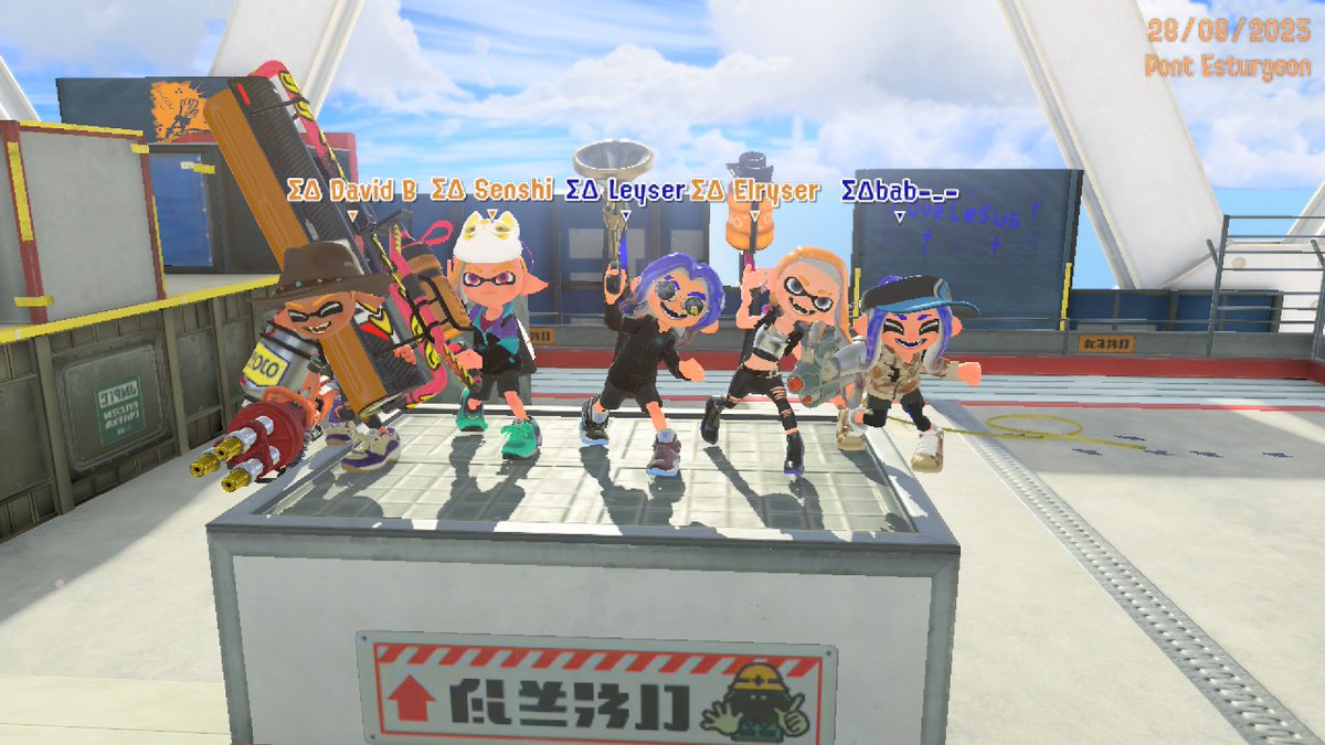 La SplatDiamond Alpha gagne son 1er match 4-1 contre la <a href="/CORetribution/">Crash-Out Retribution</a> (GG à eux d'ailleurs)
Line-Up : 
<a href="/DavidBSplatoon/">ΣΔ David B</a> Notre back préférée 
@LeandroLeytonM1 Monsieur marteau
<a href="/bablepecheur/">ΣΔbablepecheur</a> missile man
<a href="/motorell/">Elryser</a> Ça gal par ici ?
@/moi Ça roule