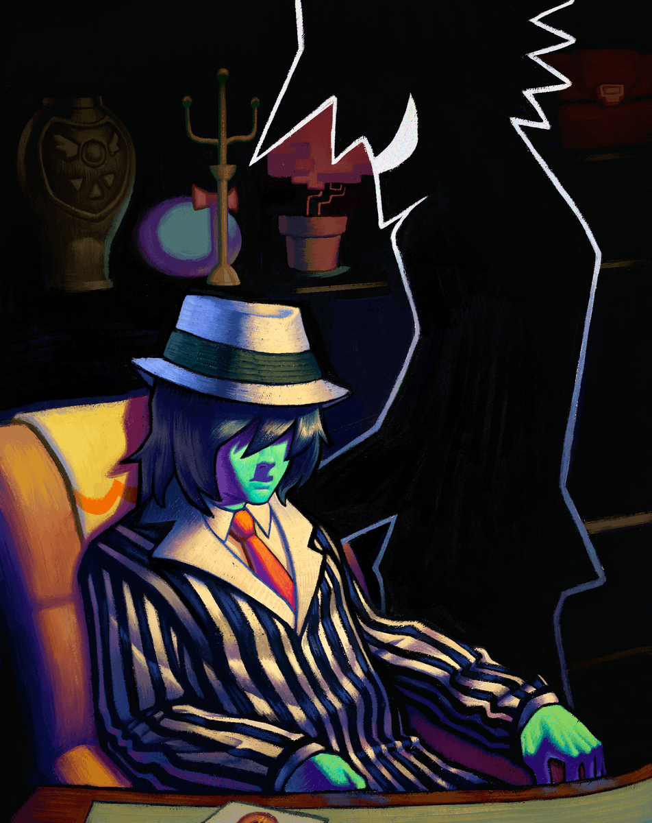 Repainted a fanart I did from the pre chapter 3 &amp; 4 era