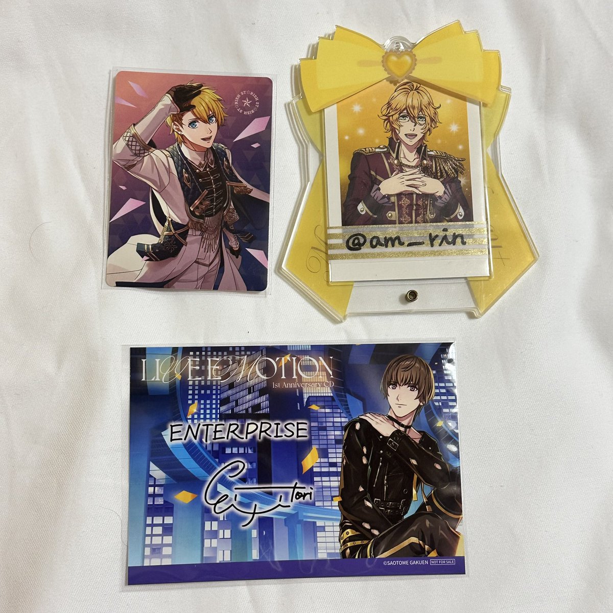 am___rin's tweet photo. 【交換】
うたプリ　ライエモ

譲)
メセカ:翔
ブロマイド:瑛二

求)
メセカ:那月
ブロマイド:カミュor嶺二

郵送>都内手渡し
検索からもお気軽にお声がけください。 https://t.co/gN1gSnAoAi