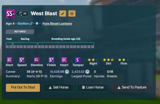 Pure Blood Lusitano (@supremespeedr) on Twitter photo Just claimed this dude for 5k derby, going on stud for 4k derby
Plenty of opportunities on <a href="/photofinishgame/">Photo Finish™ LIVE 🌹 🐎 Virtual Horse Racing</a> Just claimed this dude for 5k derby, going on stud for 4k derby
Plenty of opportunities on <a href="/photofinishgame/">Photo Finish™ LIVE 🌹 🐎 Virtual Horse Racing</a>