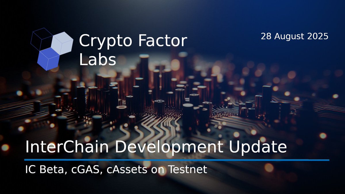 cfr_labs's tweet image. IC Beta, cGAS, cAssets

A full week has passed since we officially launched the beta version of the InterChain mainnet. It has been a week filled with excitement, surprises, and hard work. In this update, we want to share our experiences with you.

First Week of InterChain Beta I…