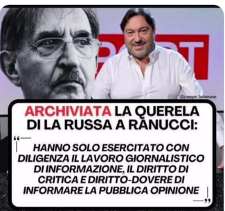 un girovago (@ugirovago77000) on Twitter photo 77 querele andate a vuoto , <a href="/SigfridoRanucci/">Sigfrido Ranucci</a> è un
giornalista serio e affidabile!
Attaccati al cazzo La Russa. 77 querele andate a vuoto , <a href="/SigfridoRanucci/">Sigfrido Ranucci</a> è un
giornalista serio e affidabile!
Attaccati al cazzo La Russa.