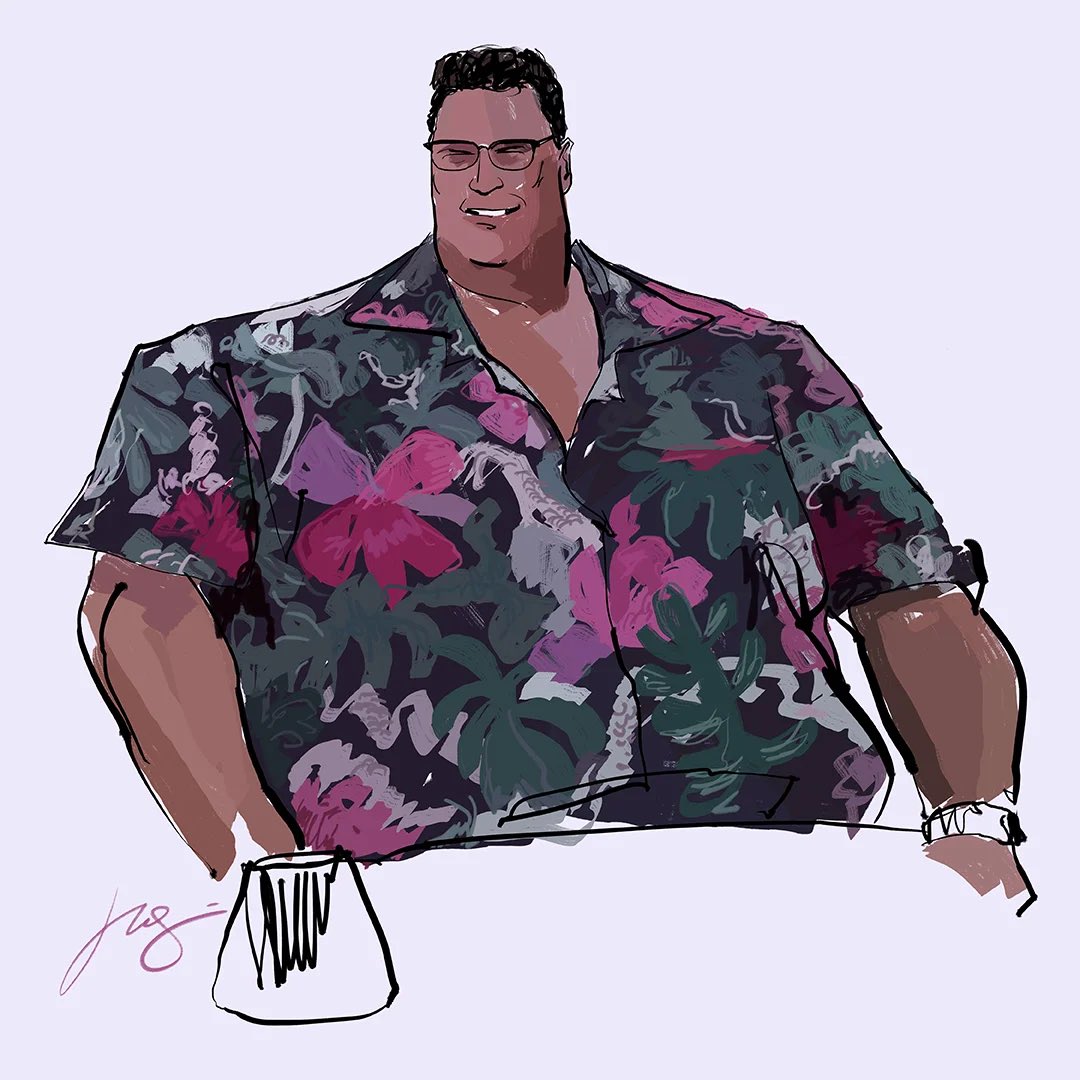 Some all time Hawaiian shirt legends #SQUINTS