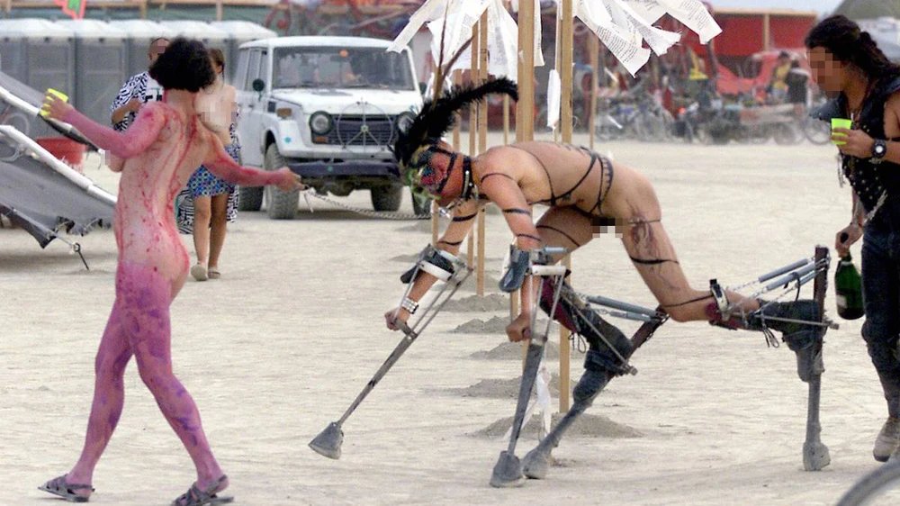 if you're ever nervous about approaching a VC, just remember this is what they're doing at Burning Man rn.